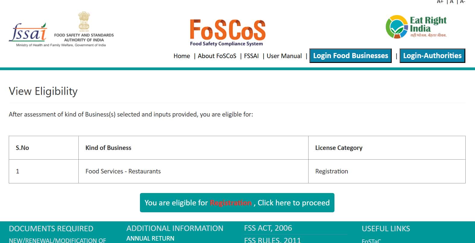 FSSAI