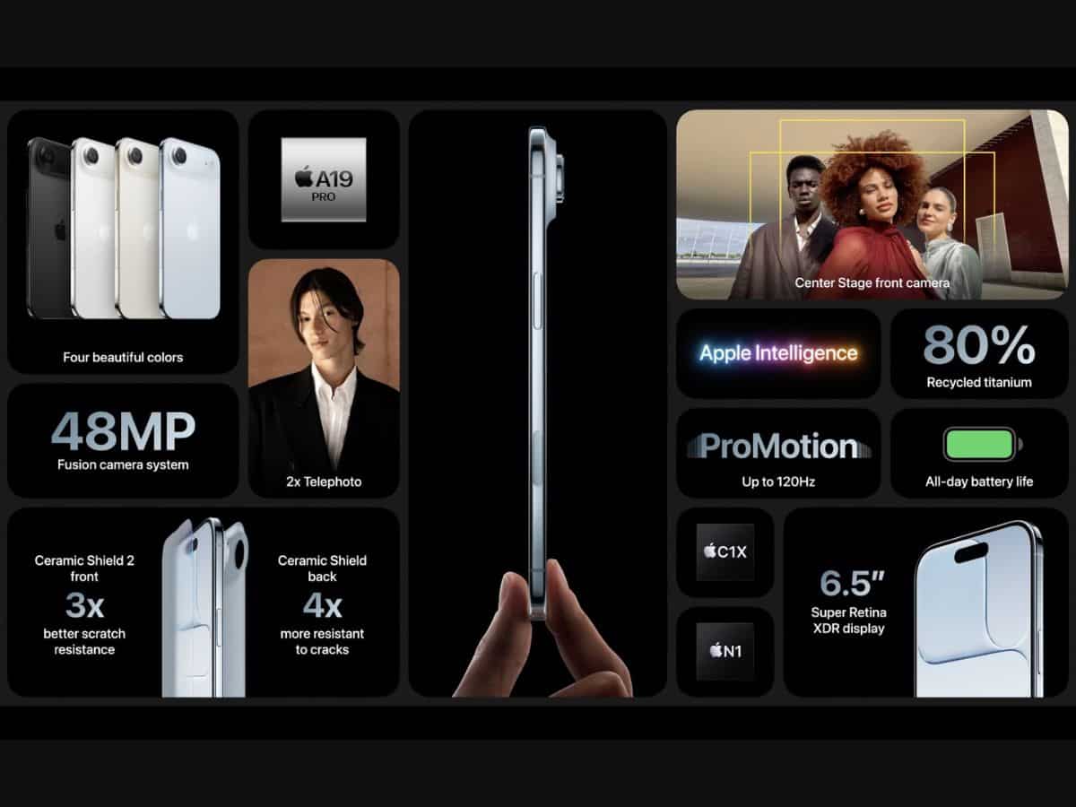 Apple Event 2025 Iphone 17 Series Launch Live 17 air 17 pro 17 pro max latest ios macbook apple watch price feature spec