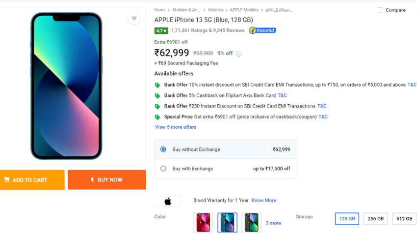 Apple iPhone Discount on flipkart big savings days sale with huge discount check features price and more
