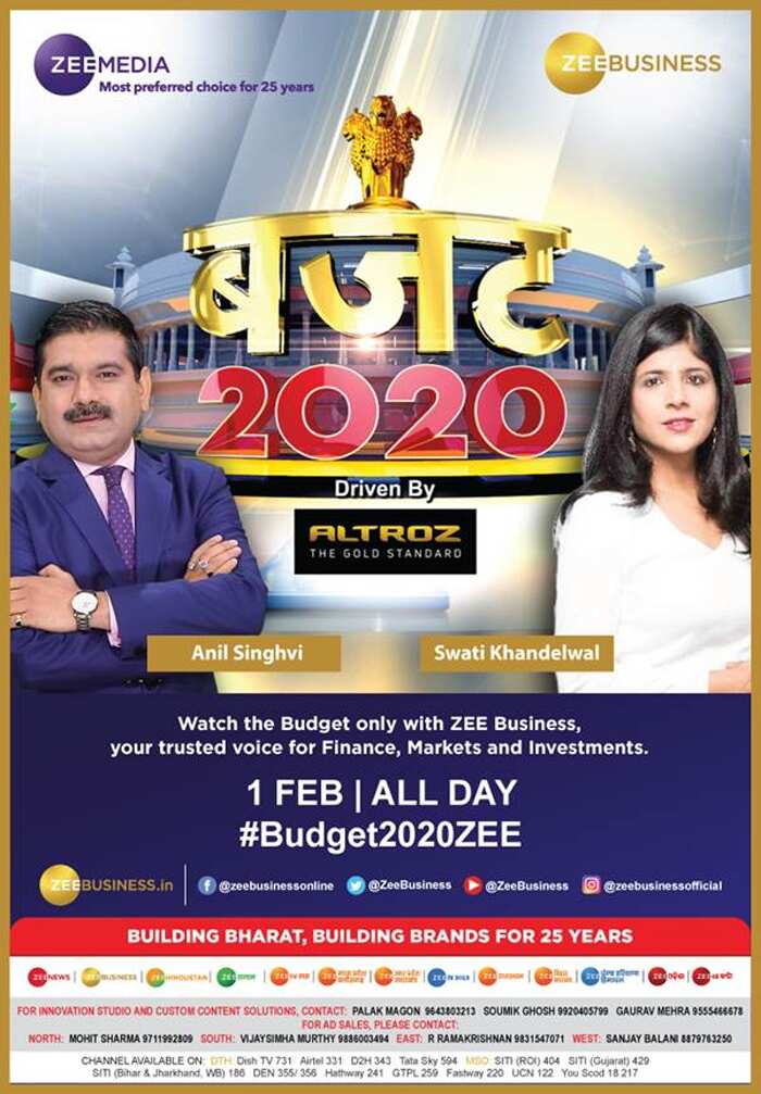 BudgetOnZee With Anil Singhvi and Swati khandelwal