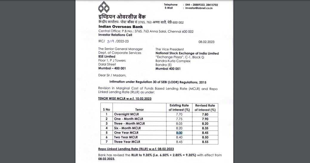 Indian Overseas Bank Results