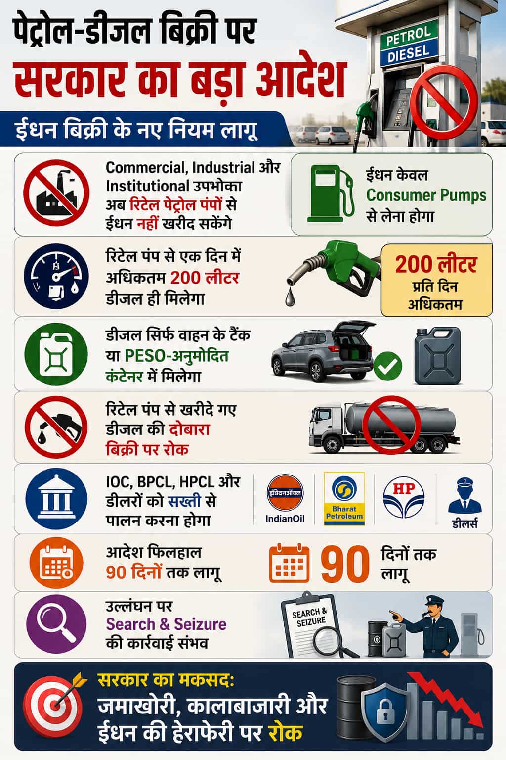 Petrol Diesel New Rules