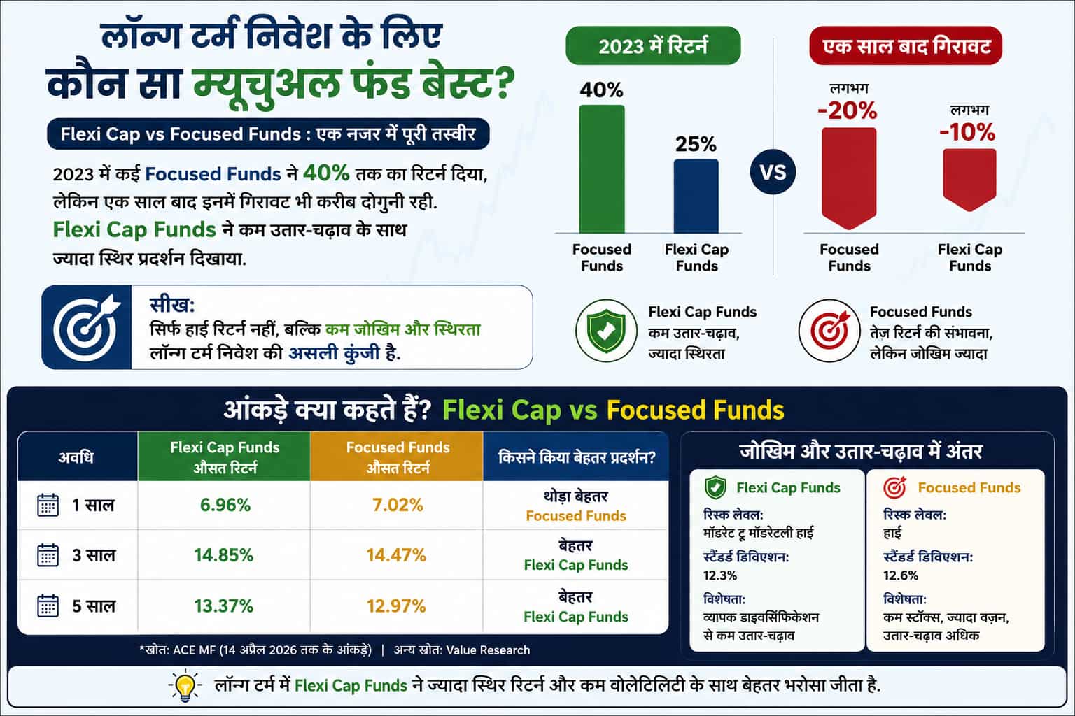 flexi cap vs focused funds