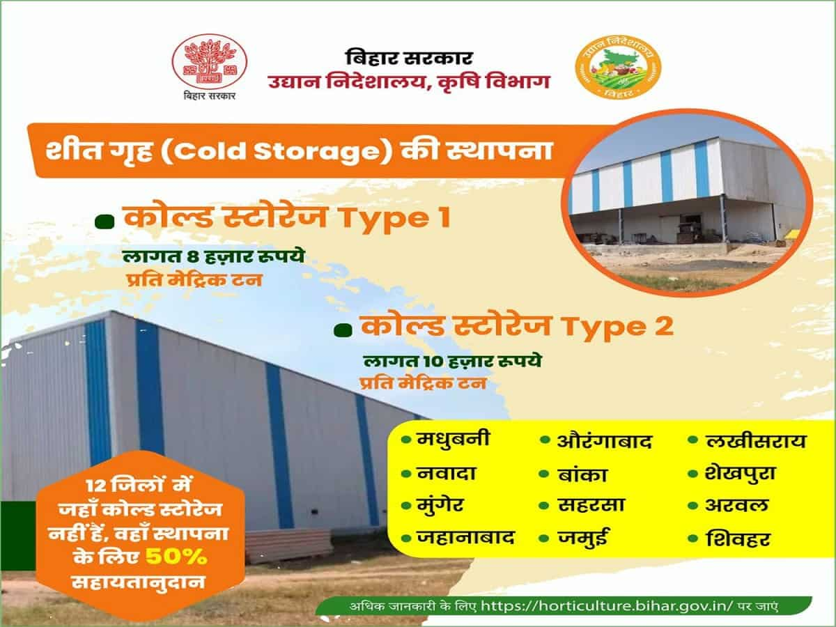 cold storage subsidy