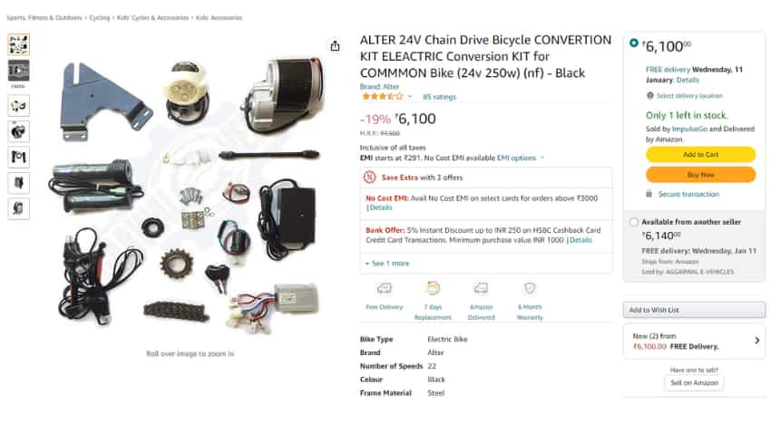 E Bike convert your normal bicycle into electric bike by using ELECTRIC Conversion KIT for COMMMON Bike check detail
