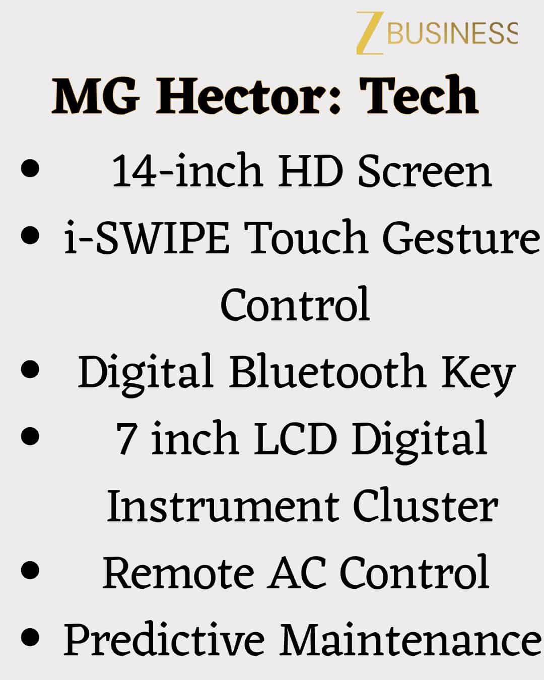 MG Hector Tech Features
