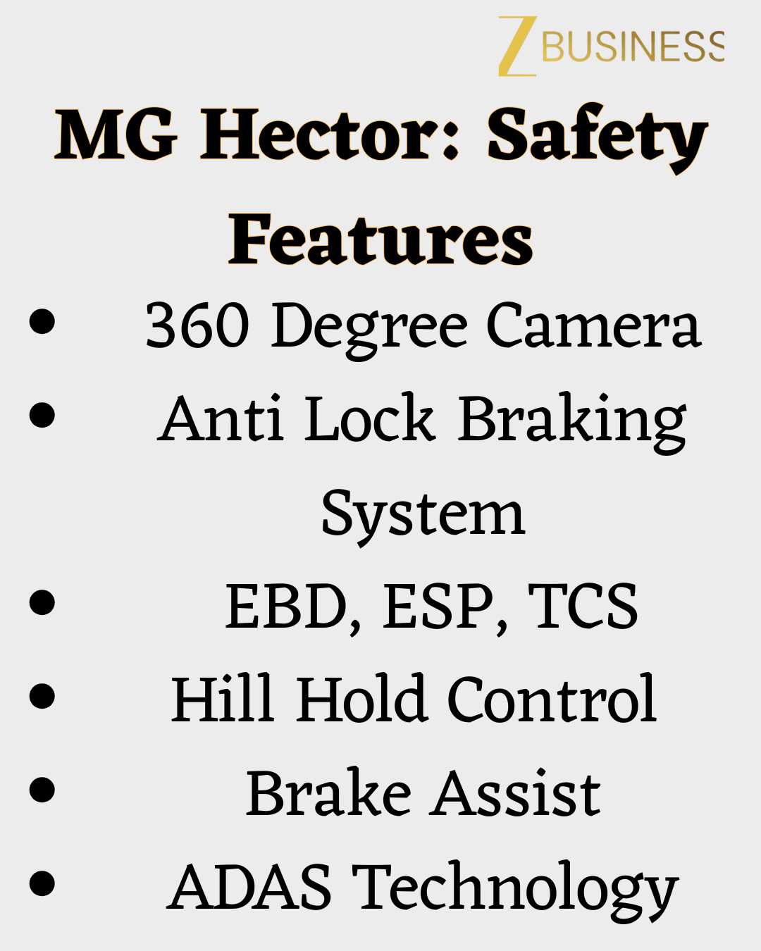 MG Hector Safety 