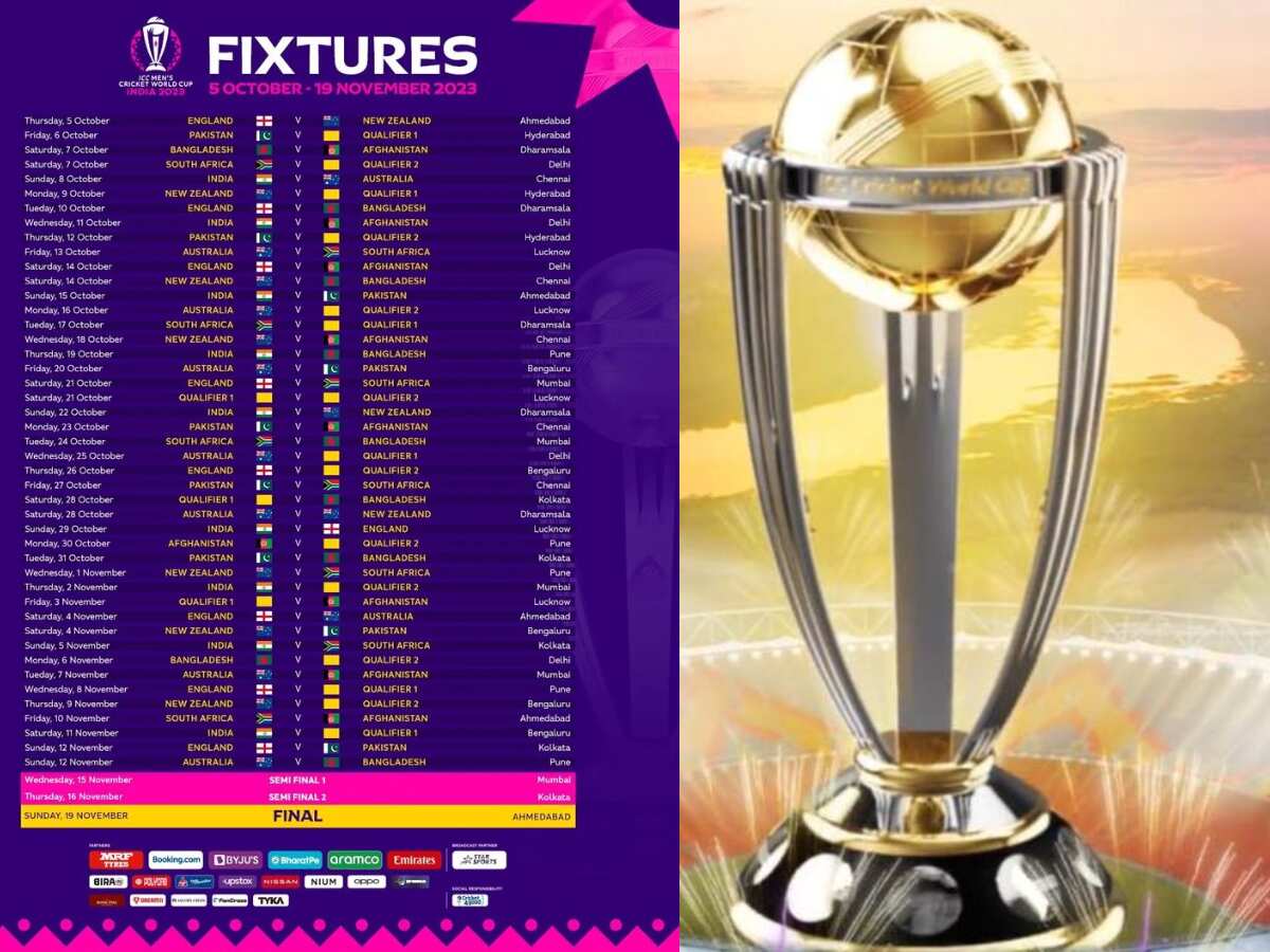 ICC Cricket ODI World Cup 2023 India Vs Pakistan Match schedule date venue Rohit Sharma Babar Azam team india latest news