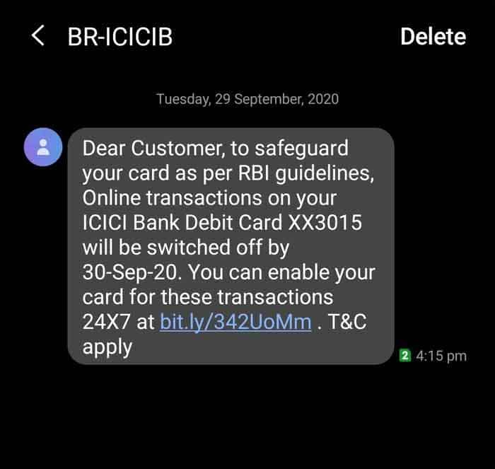 SBI-ICICI Bank Debit credit card services rules changed from 1 october 2020, All you need to know