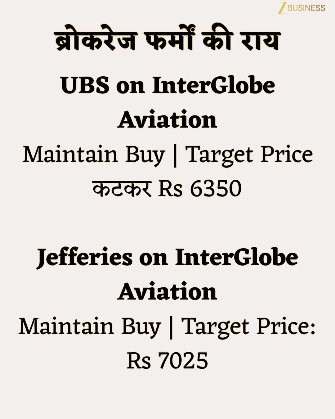 Indigo Brokerage Ratings