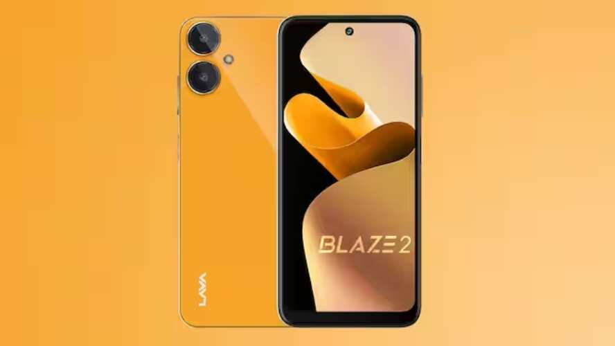 Lava blaze 2 Smartphone launched in India under 10000, 128GB storage, 5000mah battery check price, specifications and first sale