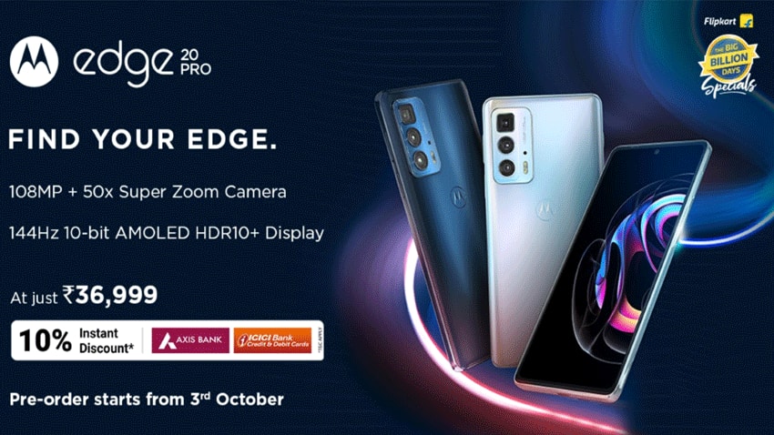 Motorola launches edge 20 pro at just INR 36,999, 108 MP Camera sensor setup battery back up 870 Snapdragon processor support with 8 Gb Ram