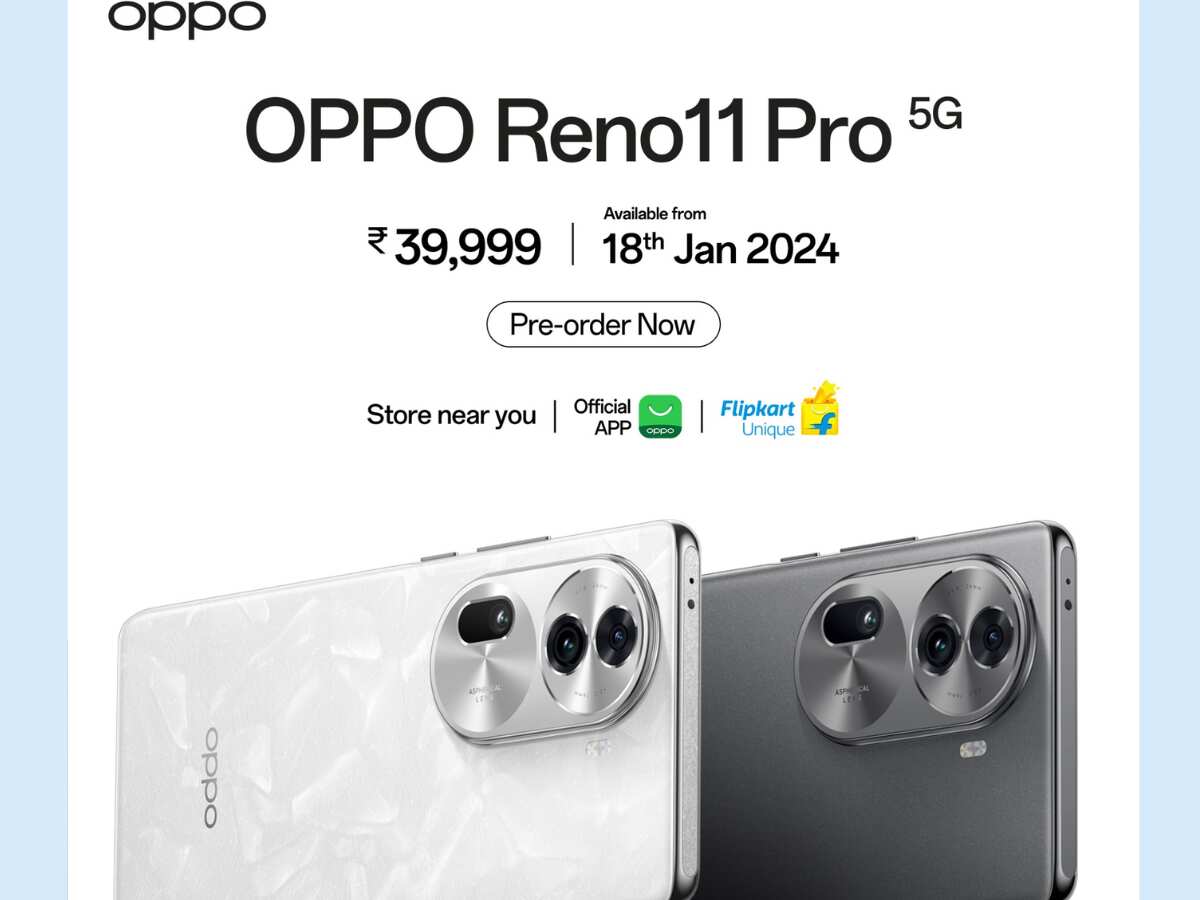 Oppo launches Oppo reno 11 5g reno 11 pro 5g phones in india under 40,000 check features camera design and specifications