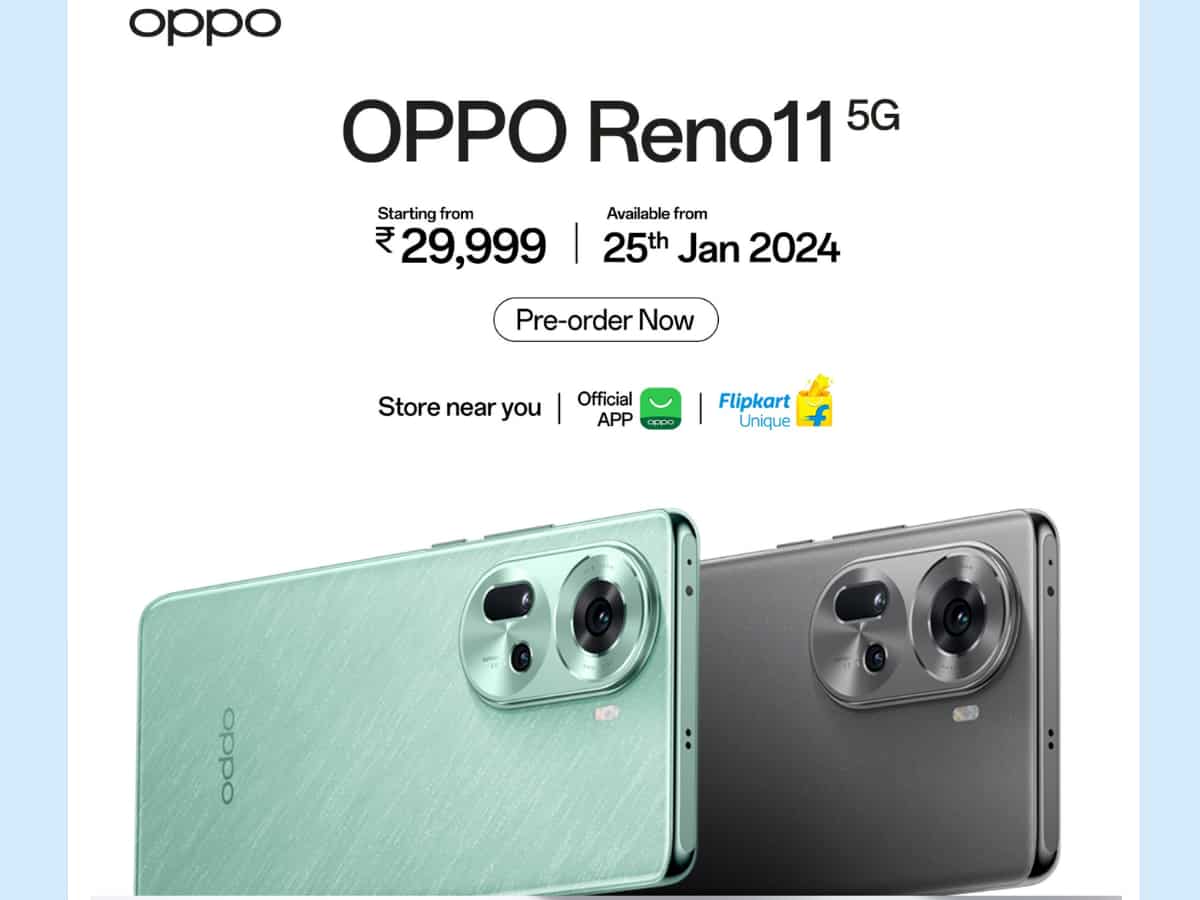 32MP Telephoto लैंस, 5000mAh बैटरी से लैस Oppo Reno 11 5G सीरीज हुई ...