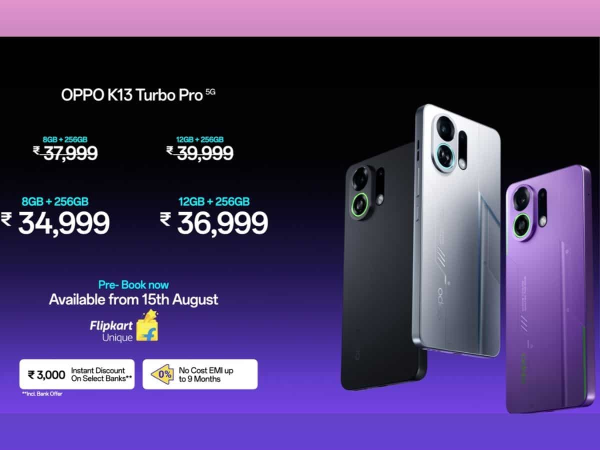 Oppo k13 turbo series launched in india with bypass charging, cooling system check specifications and price