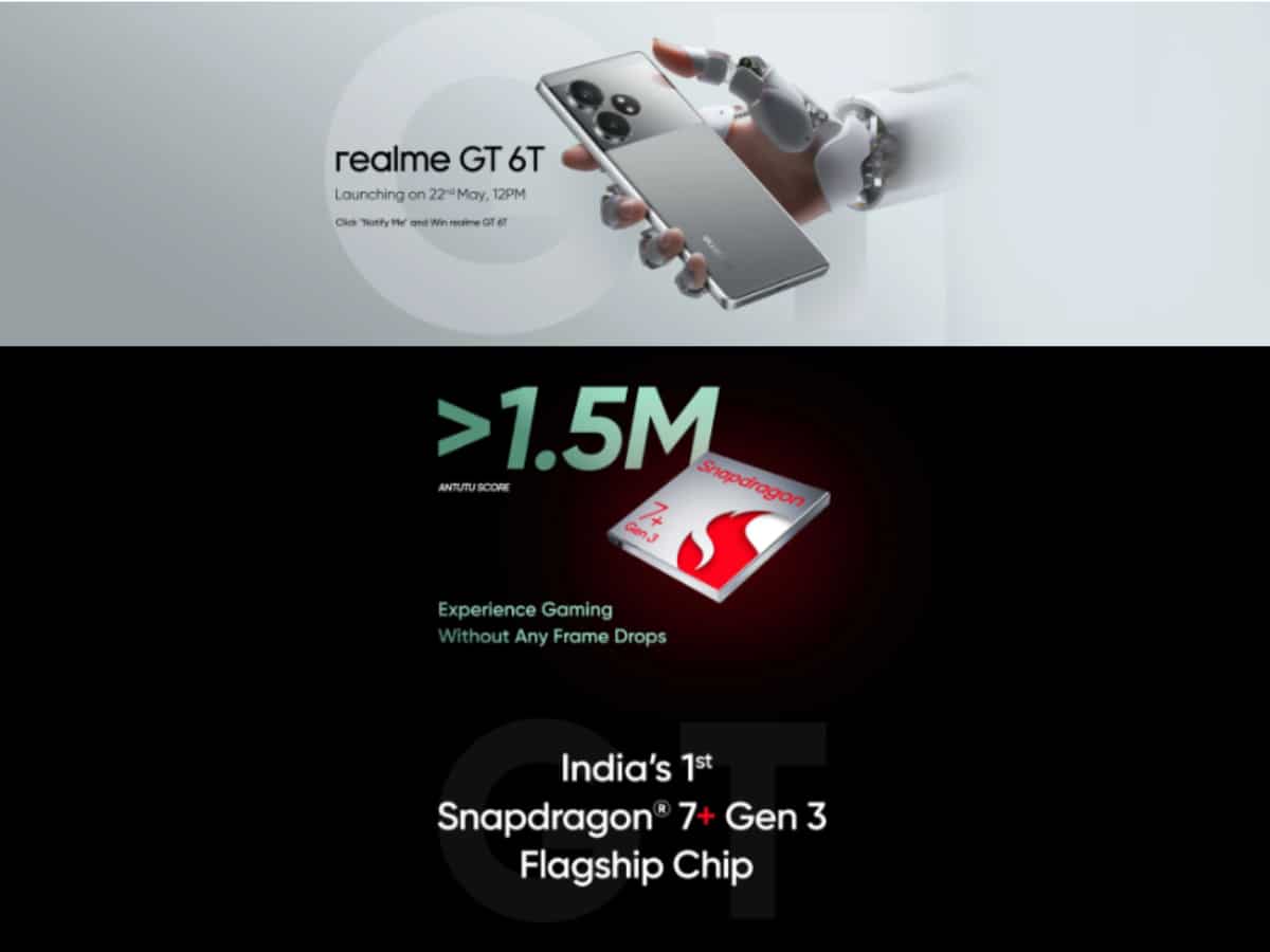 Realme GT 6T India Launch date and timing confirmed set for May 22 12pm check robotic AI Phone price and specifications