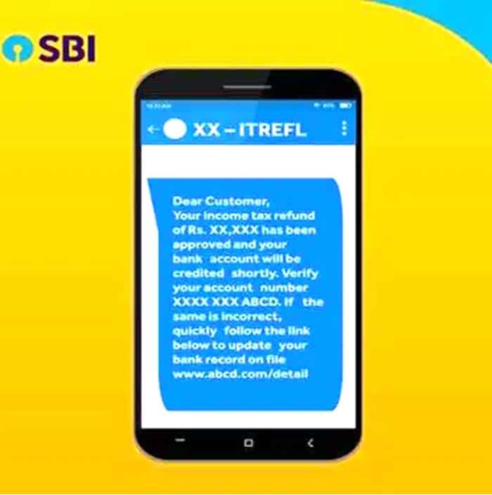 'Fraudsters Alert!' SBI cautions against suspicious income tax refund messages