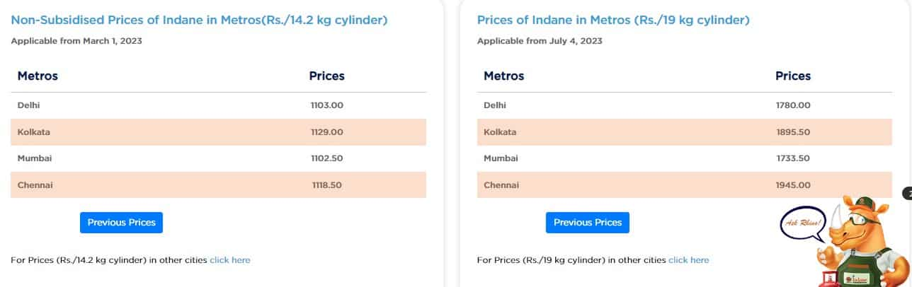 LPG New Rates