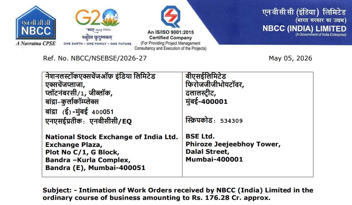 NBCC Share Order