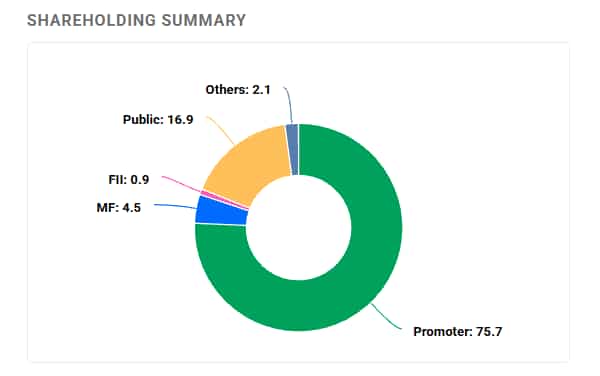 Oswal Pumps Shareholding Pattern