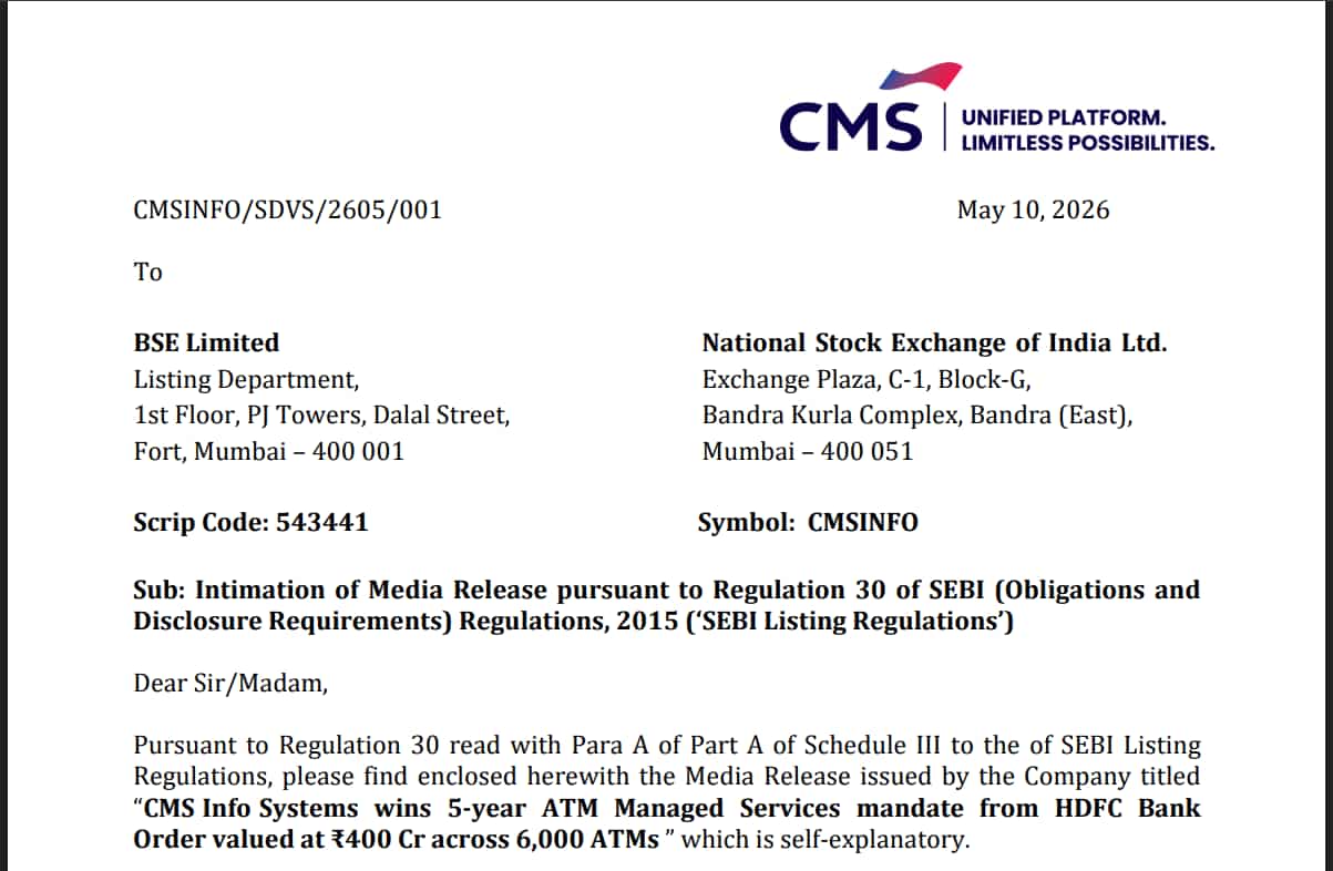 CMS Info Systems Share