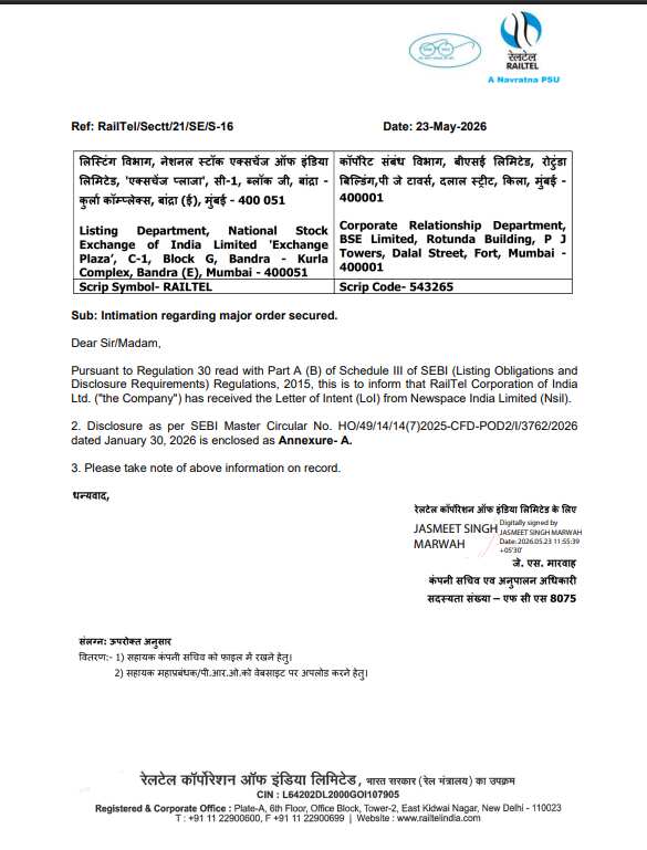 RailTel news