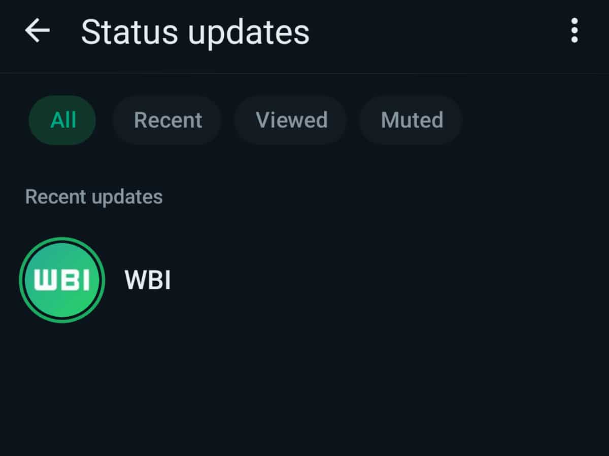 WhatsApp rolled out 4 new filters for status updates in vertical list on android check how it works