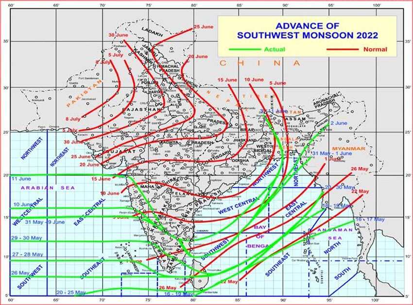 Weather forecast: Monsoon 2022 latest updates Delhi-NCR Uttar pradesh mausam imd rain alert north India heat wave temperature news