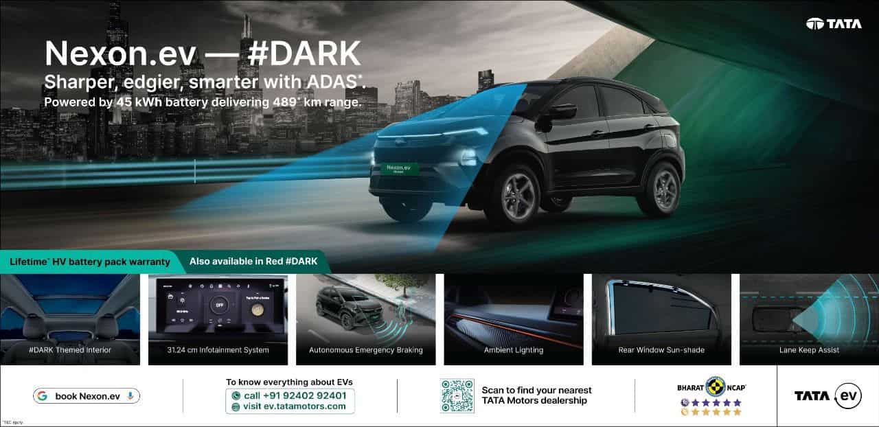 nexon ev adas dark edition launch price features 2025