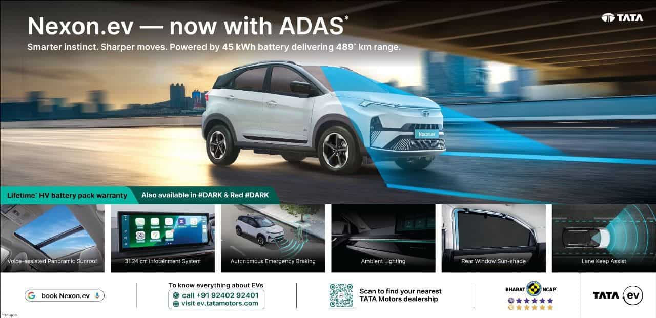 nexon ev adas dark edition launch price features 2025