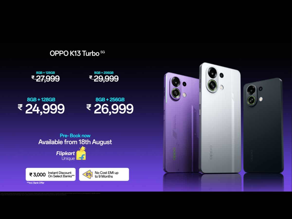 Oppo k13 turbo series launched in india with bypass charging, cooling system check specifications and price