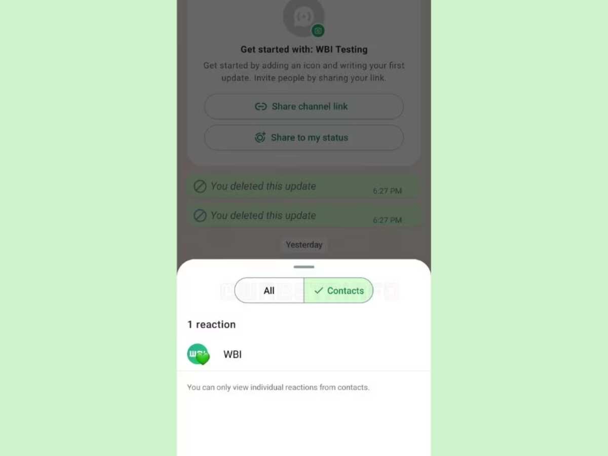 whatsapp channel update brings voice note and reaction filters rolled out check how it works