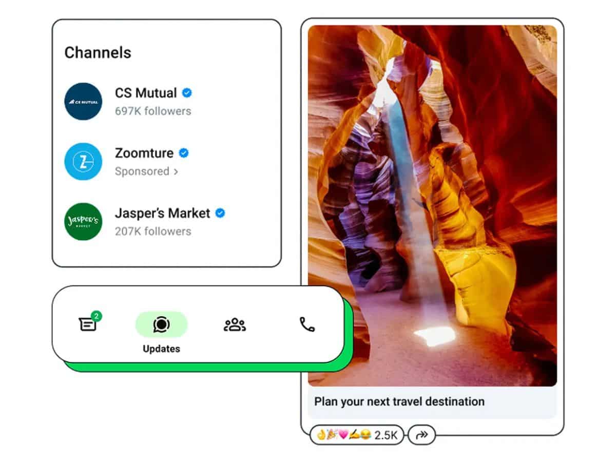 WhatsApp brings promoted Channels and ads in status update check how it works