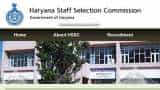 Sarkari naukri: Haryana Staff Selection Commission HSSC Recruitment sub inspector constable government job news