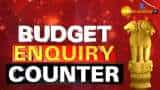 Zee Business Budget Enquiry counter for Budget related queries during Finance Minister Speech at Parliament