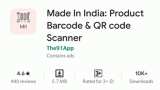 Made In India: Product Barcode, QR Code Scanner App to identify product manufacturing using the phone camera