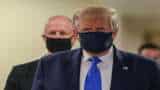 US President Donald Trump Wears Face Mask In Public For First Time
