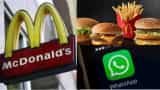 Good news for McDonald's fans! Now order your favorite Food with WhatsApp