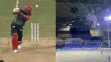 cricket news CPL 2021 Chris Gayle shatters glass with a straight six off Jason Holder