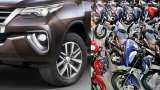 auto sales august 2021 india latest news bajaj auto toyota kirloskar mg motors car bike sales latest news