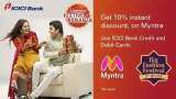 Festive season offer: Get 10 percent instant discount at Myntra with ICICI Bank credit or debit cards