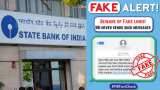 SBI alert bank is not sending message of YONO account is block pib fact check fake message alert check detail