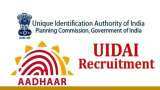 uidai recruitment 2021 aadhaar card job vacancy know how to apply other details
