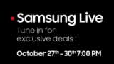 Samsung India Live Shopping Offers Festive Cheer Exciting discounts on Galaxy Watch 4 Galaxy Tab S7 Smart tv and more