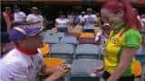 England cricket fan proposes to Australian girlfriend during first Ashes Test video goes viral on social media