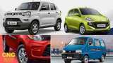 cheapest cng cars in india maruti alto s-presso eecco tata tiago hyundai santro;check price and other details here