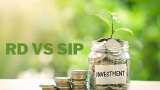 RD vs SIP: which one is a better recurring deposit or systematic investment plan check the calculation here