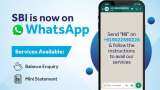 SBI launches WhatsApp Banking services know how to register check account balance mini statement