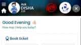 Indian Railways IRCTC chatbot ask disha 2.0 book online ticket cancel ticket check refund status know details inside