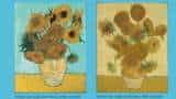 Vincent Van Gogh sunflowers painting vandalized as two girls throw tomato soup over it in londan national gallery
